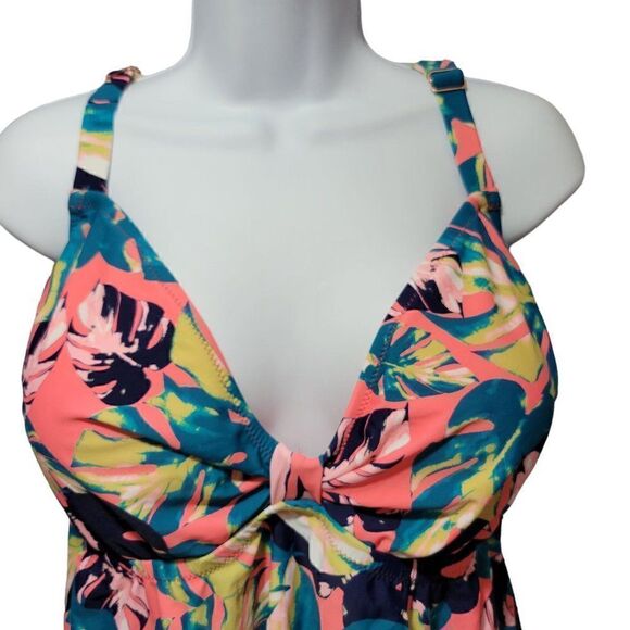 Raisins Curve Atlantic Tankini Swim Top Women Size 24W Multicolor Swimsuit NWT - Picture 4 of 13